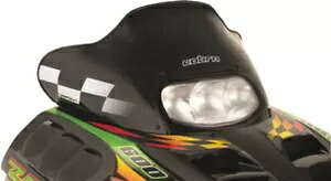 パワーマッド フロントガラス 13 インチ。ブラック/ホワイト チェック 12620 Powermadd Windshield 13in. Black/White Checks 12620 【並行輸入品】