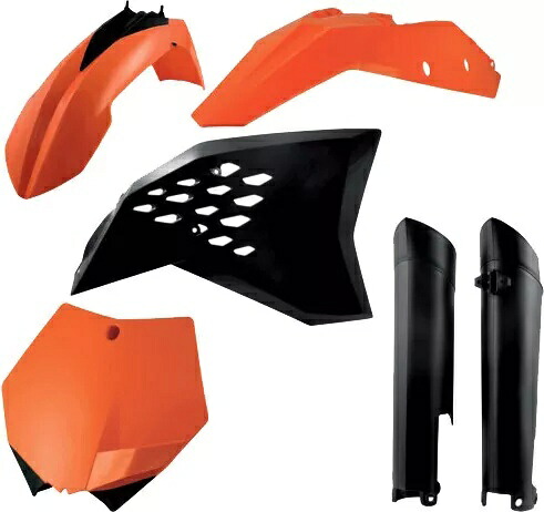 Acerbis フルプラスチックファクトリー KTM オレンジキット オリジナル 10 2198070354 Acerbis Full Plastic Factory KTM Orange Kit Original 10 2198070354 【並行輸入品】