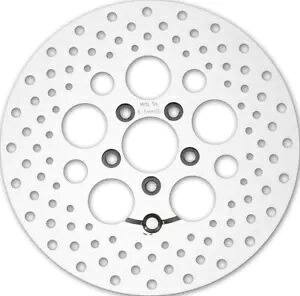 HARDDRIVE リア ツーリング ブレーキ ローター 11.8 インチ ポリッシュ ドリルド 11-063 HARDDRIVE Rear Touring Brake Rotors 11.8\