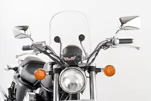 スリップストリーマー HD-3 トゥームストーン フロントガラス (クローム ハードウェア付き) クリア HD-3CHR-C Slipstreamer HD-3 Tombstone Windshield with Chrome Hardware Clear HD-3CHR-C 【並行輸入品】