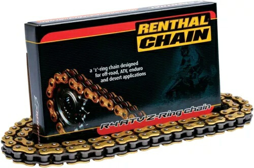 Renthal 520 R4 ATV Z リング チェーン 120 リンク ナチュラル C312 Renthal 520 R4 ATV Z-Ring Chain 120 Links Natural C312 【並行輸入品】