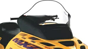 Powermadd フロントガラス トール - 15.5 インチ クリア w/ブラック 13251 Powermadd Windshield Tall - 15.5\