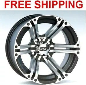 (4) ITP SS212 ホイール リム 12 インチ 4 ホイール キット ホンダ 350 ランチャー S/ES マシン/ブラック (4) ITP SS212 Wheels Rims 12" 4 Wheel Kit Honda 350 Rancher S/ES Machine/Black 【並行輸入品】｜カスタムパーツ WORLD倉庫