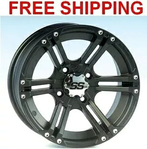 ITP SS212 ホイール リム 12 インチ 4 ホイール ポラリス スポーツマン 335 99-06 ブラック ITP SS212 Wheels Rims 12\