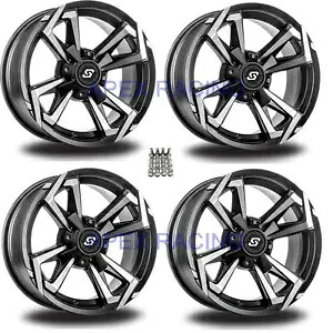 (4) セドナ ライオット ホイール リム 12 インチ 4 ホイール フロント リア キット Polaris ACE 570/900 14-17 (4) Sedona Riot Wheels Rims 12" 4 Wheel Front Rear Kit Polaris ACE 570/900 14-17 【並行輸入品】｜カスタムパーツ WORLD倉庫
