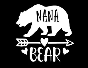 NANA BEAR 5X5 ビニールデカール/ステッカー/ウィンドウステッカーグラフィック NANA BEAR 5X5 Vinyl Decal / Sticker / Window Sticker Graphic 【並行輸入品】