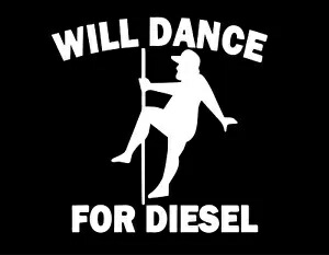 WILL DANCE FOR DIESEL 5X5 ビニール デカール/ステッカー/ウィンドウ ステッカー グラフィック WILL DANCE FOR DIESEL 5X5 Vinyl Decal / Sticker / Window Sticker Graphic 【並行輸入品】