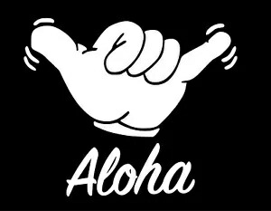 SHAKA ALOHA 6X5 ビニールデカール/ステッカー/ウィンドウステッカーグラフィック SHAKA ALOHA 6X5 Vinyl Decal / Sticker / Window Sticker Graphic 【並行輸入品】