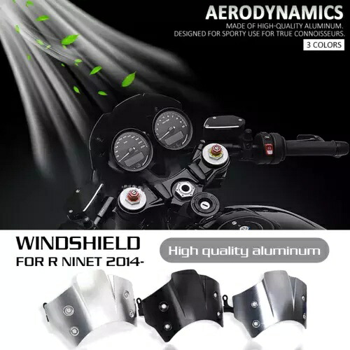 ヘッドライトフェアリングフロントガラスフロントガラスウインドディフレクター BMW R NineT R9T 14-23 Headlight Fairing Windshield Windscreen Wind Deflector For BMW R NineT R9T 14-23 【並行輸入品】