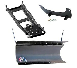 ポラリス レンジャー 1000 XP KFI 66 インチ スチール除雪ブレード、プッシュ チューブ、マウント 2018-2023 POLARIS RANGER 1000 XP KFI 66\