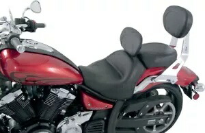 マスタング ワイド ツーリング ツーピース シート 運転席背もたれ付き 79661 Mustang Wide Touring Two-Piece Seat with Driver Backrest 79661 【並行輸入品】