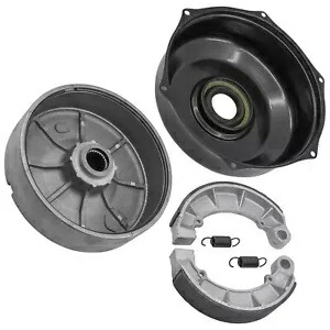 リアブレーキドラム & カバー 靴付き ホンダフォアマン ルビコン 500 2001-2009 2011-14 Rear Brake Drum & Cover W/ Shoes For Honda Foreman Rubicon 500 2001-2009 2011-14 【並行輸入品】