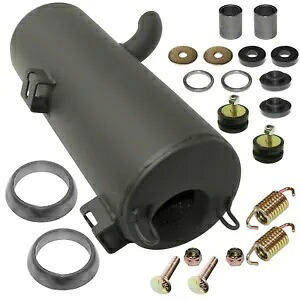 ポラリススポーツマン 800 EFI 2007 用エキゾーストマフラー & ガスケットキット (ドーナツ付き) Exhaust Muffler & Gasket Kit for Polaris Sportsman 800 EFI 2007 W/Donuts 【並行輸入品】