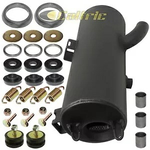 Caltric エキゾーストマフラー & ガスケットキット Polaris Sportsman 400 4X4 2001-2005 用 Caltric Exhaust Muffler & Gasket Kit for Polaris Sportsman 400 4X4 2001-2005 【並行輸入品】