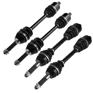 ポラリススポーツマン X2 500 EFI 2007-2009 用フロントリア左右 CV ジョイントアクスル Front Rear Left Right CV Joint Axles for Polaris Sportsman X2 500 EFI 2007-2009 【並行輸入品】