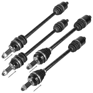 ポラリス RZR 4 900 2015-2018 用フロントリア左右完全な CV ジョイントアクスル Front Rear Left Right Complete CV Joint Axles for Polaris RZR 4 900 2015-2018 【並行輸入品】