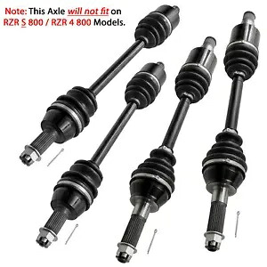 ポラリス RZR 800 EFI 2008-2013 用フロントリア左右完全な CV ジョイントアクスル Front Rear Left Right Complete CV Joint Axles for Polaris RZR 800 EFI 2008-2013 【並行輸入品】|カスタムパーツ WORLD倉庫