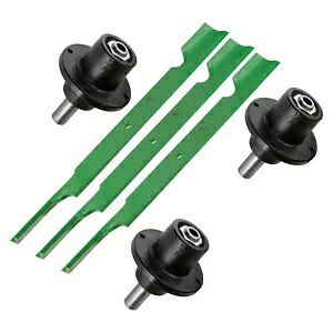 Scag SM-72 STHM-23CV STHM-20CV 72 インチデッキ用スピンドルとハイリフターブレード 3x Spindles and High Lifter Blades for Scag SM-72 STHM-23CV STHM-20CV 72\