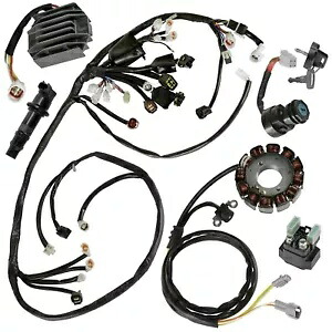 ワイヤーハーネスステーターレギュレーター点火スイッチコイルはヤマハ YFZ450 2007-2009 に適合 Wire Harness Stator Regulator Ignition Switch Coil fits Yamaha YFZ450 2007-2009 【並行輸入品】