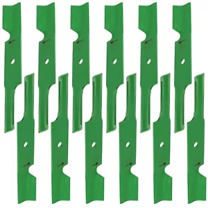 Caltric 482877 340-874 スキャッグゼロターンモアデッキ用ノッチ付きハイリフトブレード Caltric 482877 340-874 Notched Hi-Lift Blades for Scag Zero-Turn Mower Deck 【並行輸入品】