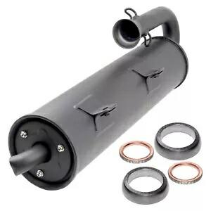 排気マフラー スパークアレスターガスケット付き ヤマハ Rhino 700 YXR700 4X4 2008-13用 Exhaust Muffler W/Spark Arrester Gasket For Yamaha Rhino 700 YXR700 4X4 2008-13 【並行輸入品】