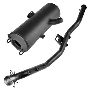 Caltric 排気マフラーとパイプポラリススポーツマン 450 2006 2007 用 Caltric Exhaust Muffler and Pipe For Polaris Sportsman 450 2006 2007 【並行輸入品】