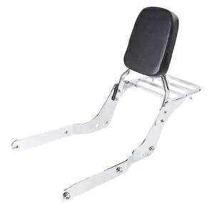 取り外し可能なバックレスト シーシーバー 荷物ラック付き ホンダ シャドウ エアロ 750 2004-12 に適合 Detachable Backrest Sissy Bar W/ Luggage Rack Fit Honda Shadow Aero 750 2004-12 【並行輸入品】