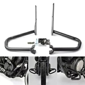 ヤマハ XV950 2014-2017 ハイウェイエンジンガードクラッシュバープロテクターブラックペア For Yamaha XV950 2014-2017 Highway Engine Guard Crash Bar Protector Black Pair 【並行輸入品】