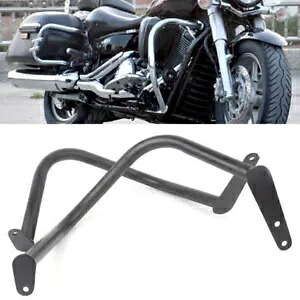 2 x フロント クラッシュ エンジン バー ガード ブラック ヤマハ V スター 1300 デラックス ツアラーに適合 2 x Front Crash Engine Bars Guard Black Fit Yamaha V STAR 1300 DELUXE TOURER 【並行輸入品】