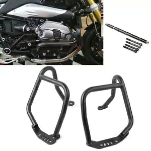フロントハイウェイエンジンクラッシュバーバンパーフレームガード BMW R Nine T 2014-18 ブラック Front Highway Engine Crash Bar Bumper Frame Guard For BMW R Nine T 2014-18 Black 【並行輸入品】