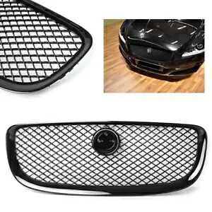 アッパーグリル ラジエーター グリル ブラック フィット ジャガー XJ 2010 2011 2012 2013 2014 2015 米国 Upper Grill Radiator Grille Black Fit Jaguar XJ 2010 2011 2012 2013 2014 2015 US 【並行輸入品】