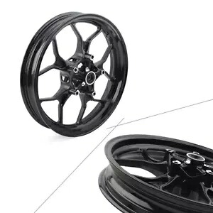 フロント ホイール リム フィット ヤマハ YZF R3 R25 ABS 2015-22 YZF-R3 15-22 オートバイ ブラック Front Wheel Rim Fit Yamaha YZF R3 R25 ABS 2015-22 YZF-R3 15-22 Motorcycle Black 【並行輸入品】