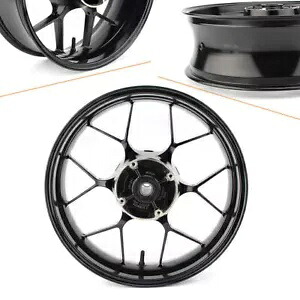 後輪リム アルミフィット ホンダ CBR600RR F5 2013 2014 2015 2016 2017 18 ブラック Rear Wheel Rim Aluminum Fit Honda CBR600RR F5 2013 2014 2015 2016 2017 18 Black 【並行輸入品】