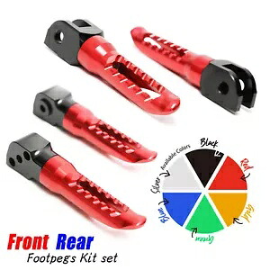 レッド CNC BOB 助手席フットペグ XL1000 バラデロ 99-10 11 12 13 14 15 Red CNC BOB Front Passenger Foot Pegs For XL1000 Varadero 99-10 11 12 13 14 15 【並行輸入品】