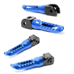ムルティストラーダ 1260/S/ABS 18 19 20 用の青い CNC BOB 助手席フットペグ Blue CNC BOB Front Passenger Foot Pegs For Multistrada 1260 / S / ABS 18 19 20 【並行輸入品】