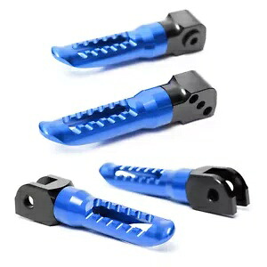 ブルー CNC BOB 助手席フットペグ ZX-12R Ninja 00 01 02 03 04 05 06用 Blue CNC BOB Front Passenger Foot Pegs For ZX-12R Ninja 00 01 02 03 04 05 06 【並行輸入品】