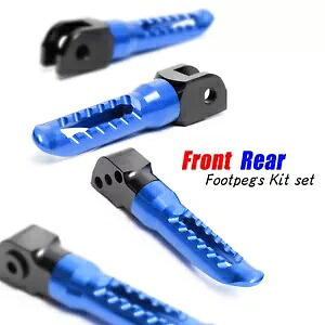 ブルー CNC BOB 助手席フットペグ DUCATI ハイパーモタード 950 /SP 19 20 21用 Blue CNC BOB Front Passenger Foot Pegs For DUCATI Hypermotard 950 /SP 19 20 21 【並行輸入品】
