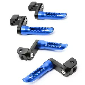ブルー BOB リアライダーフットペグ 40 ミリメートルエクステンダーホンダ CB500F 13 14 15 Blue BOB Rear Rider Foot Pegs 40mm Extender For Honda CB500F 13 14 15 【並行輸入品】