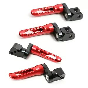 レッド BOB リアライダーフットペグ 25 ミリメートルエクステンダー Versys KLE 650 13-17 18 19 20 21 Red BOB Rear Rider Foot Pegs 25mm Extender For Versys KLE 650 13-17 18 19 20 21 【並行輸入品】