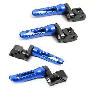 ブルー BOB リアライダーフットペグ 25 ミリメートルエクステンダーストリートトリプル 675 R 07-18 19 20 Blue BOB Rear Rider Foot Pegs 25mm Extender For Street Triple 675 R 07-18 19 20 【並行輸入品】