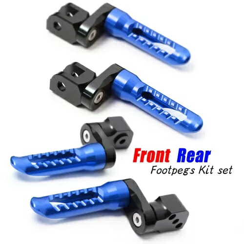 ブルーボブリアライダーフットペグ 25 ミリメートルエクステンダースズキ SV650S 11 12 13 14 15 Blue BOB Rear Rider Foot Pegs 25mm Extender For Suzuki SV650S 11 12 13 14 15 【並行輸入品】