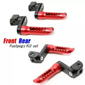 レッド BOB リアライダーフットペグ 40 ミリメートルエクステンダーハイパーモタード 821 SP 14 15 16 17 18 Red BOB Rear Rider Foot Pegs 40mm Extender For Hypermotard 821 SP 14 15 16 17 18 【並行輸入品】