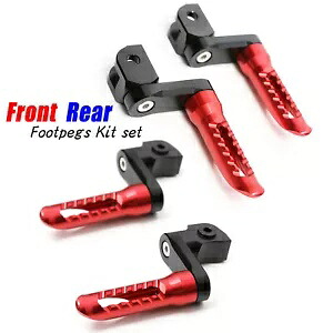レッド BOB リアライダーフットペグ 40 ミリメートルエクステンダースクランブラー 800 15 16 17 18 19 20 Red BOB Rear Rider Foot Pegs 40mm Extender For Scrambler 800 15 16 17 18 19 20 【並行輸入品】