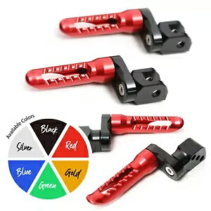 レッド BOB リアライダー フットペグ 25mm エクステンダー スプリント ST/RS 01 02 03 04 Red BOB Rear Rider Foot Pegs 25mm Extender For Sprint ST/RS 01 02 03 04 【並行輸入品】