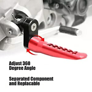レッド BOB リアライダー フットペグ 40mm エクステンダー Buell X1 ライトニング 通年用 Red BOB Rear Rider Foot Pegs 40mm Extender For Buell X1 Lightning All Year 【並行輸入品】