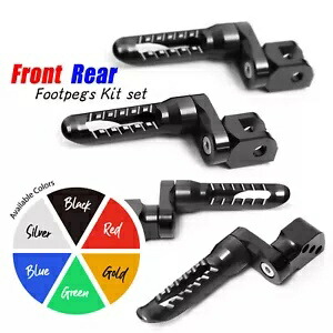 ブラック BOB リアライダーフットペグ 25 ミリメートルエクステンダー Versys 650 06 07 08 09 10 11 12 Black BOB Rear Rider Foot Pegs 25mm Extender For Versys 650 06 07 08 09 10 11 12 【並行輸入品】