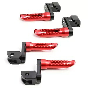 レッド BOB リアライダーフットペグ 40 ミリメートルエクステンダーホンダ CB600F ホーネット 04 05 06 07 Red BOB Rear Rider Foot Pegs 40mm Extender For Honda CB600F Hornet 04 05 06 07 【並行輸入品】