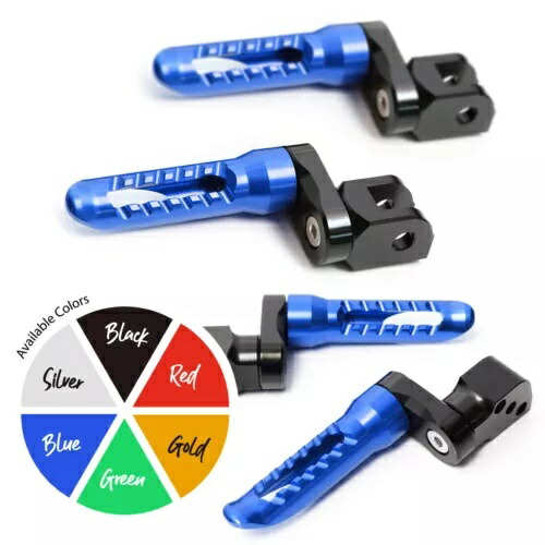 ブルー BOB リアライダーフットペグ 25 ミリメートルエクステンダー GSXR 600 06-08 09 10 11 12 13 14 Blue BOB Rear Rider Foot Pegs 25mm Extender For GSXR 600 06-08 09 10 11 12 13 14 【並行輸入品】