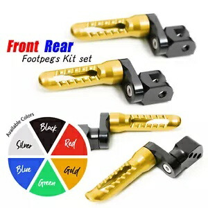ゴールド BOB リアライダーフットペグ 25 ミリメートルエクステンダーホンダ CBR600RR 19 20 21 22 23 Gold BOB Rear Rider Foot Pegs 25mm Extender For Honda CBR600RR 19 20 21 22 23 【並行輸入品】