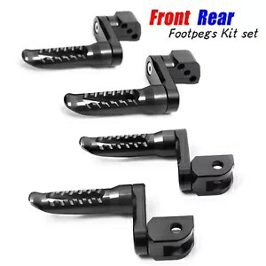 ブラック BOB リアライダーフットペグ 40 ミリメートルエクステンダースズキ GSXR 750 04 05 Black BOB Rear Rider Foot Pegs 40mm Extender For Suzuki GSXR 750 04 05 【並行輸入品】